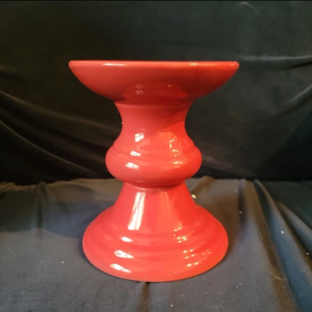 Small Red Candle Stand Holder Gold Canyon